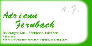 adrienn fernbach business card